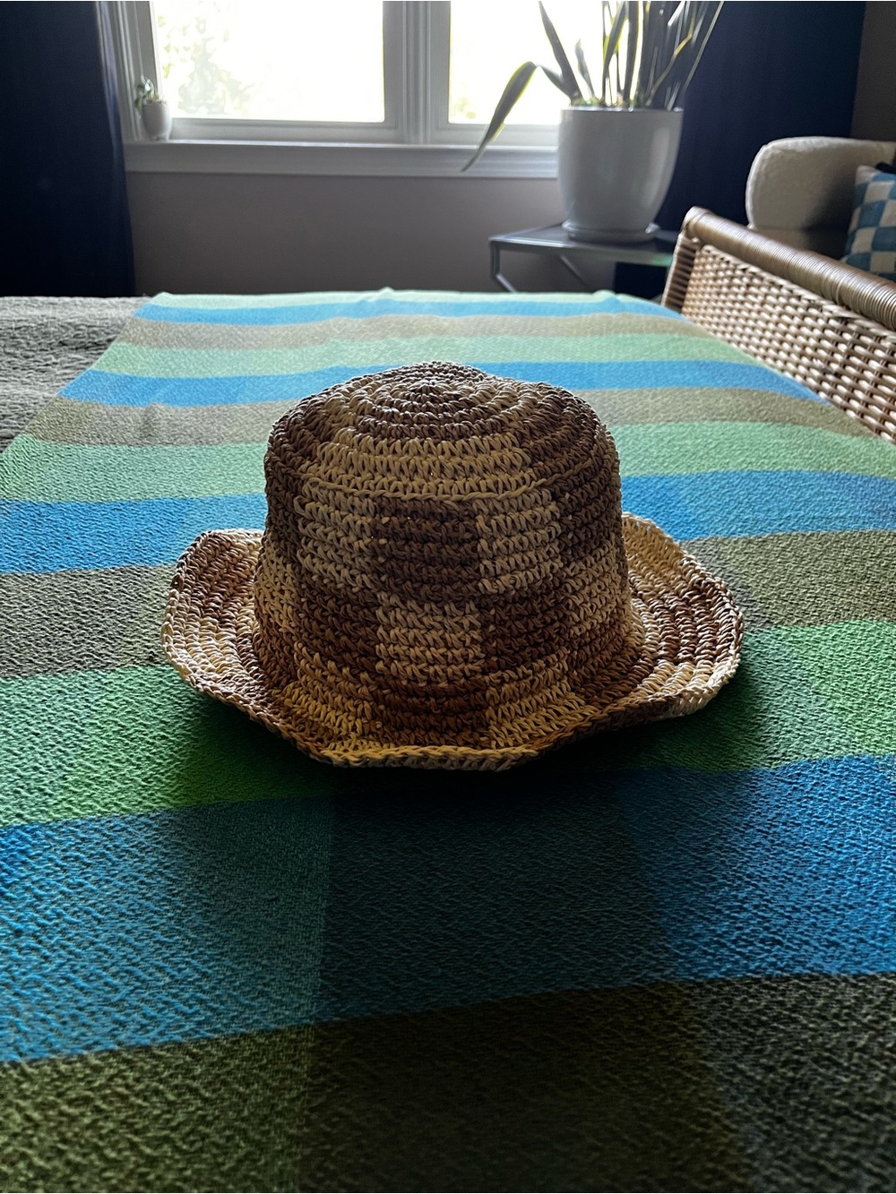 Wyeth checkered straw hat - Picture 8 of 10